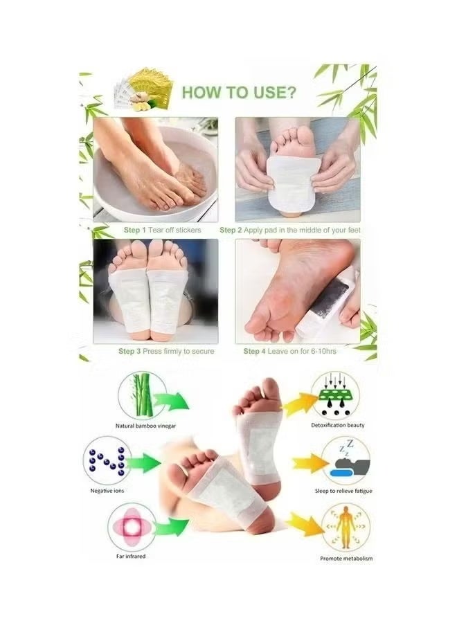 Kinoki 2 Pcs Kinoki Cleansing Detox Foot Pads, 20 pads - Image 4